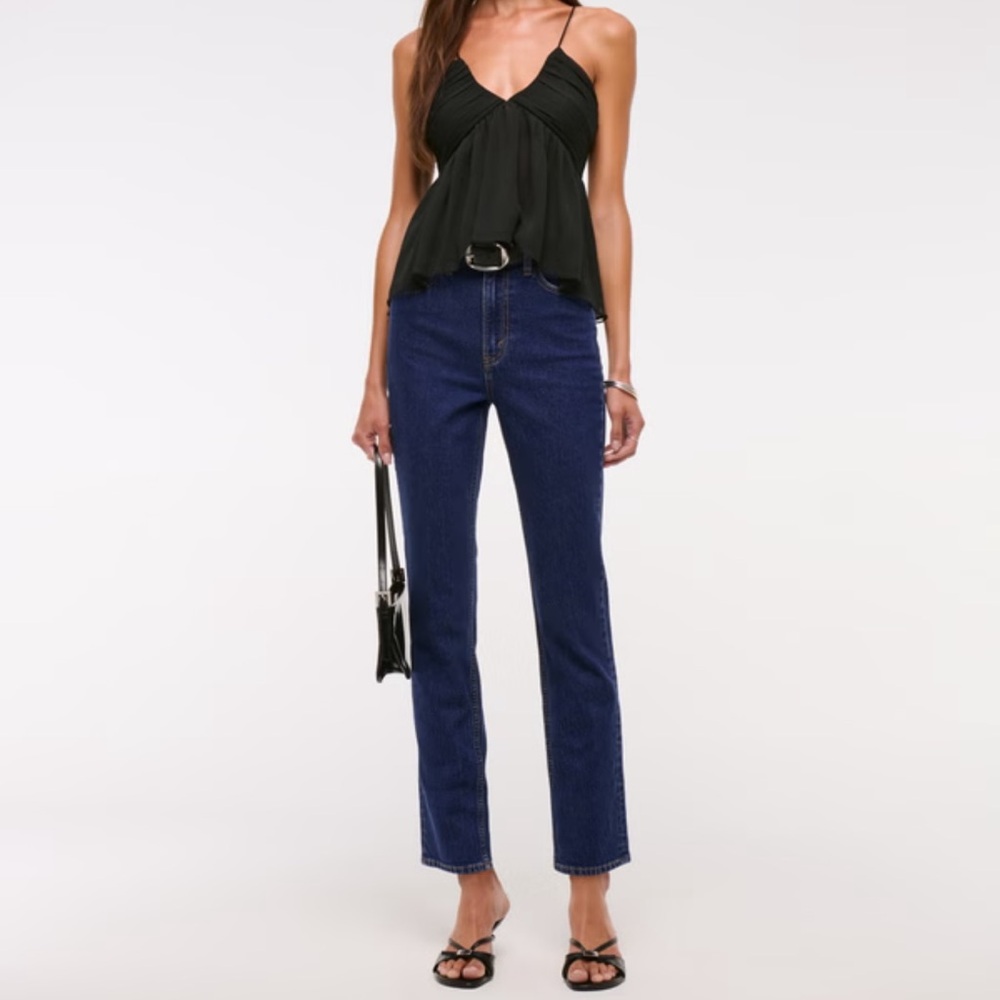 Abercrombie & Fitch - The Ankle Straight Ultra High Rise (26)